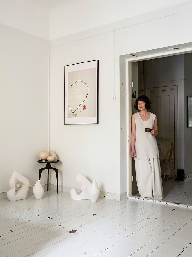 Ceramic art in the bedroom