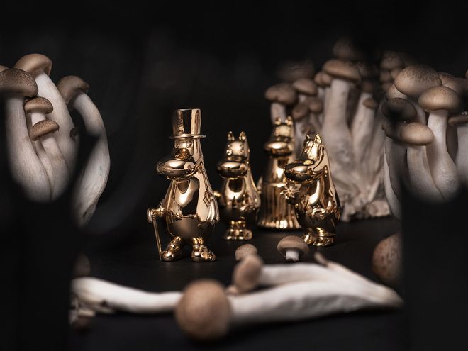 Moomin x Skultuna gilded figurines