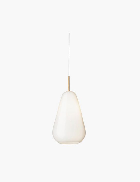 Anoli 1 pendant, medium, Nordic gold - opal