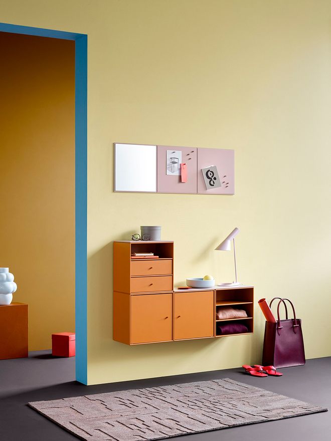 Image of bright-colored furniture from the brand Montana.