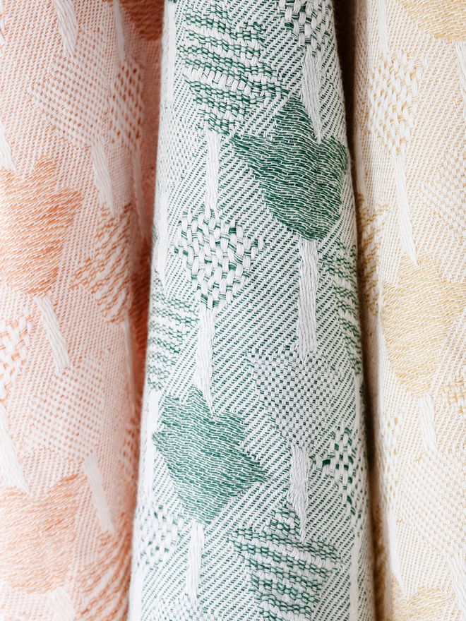 Tulppaani tea towels by Lapuan Kankurit
