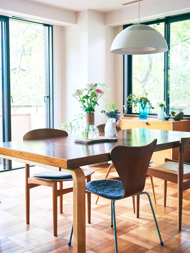 An Artek dining table