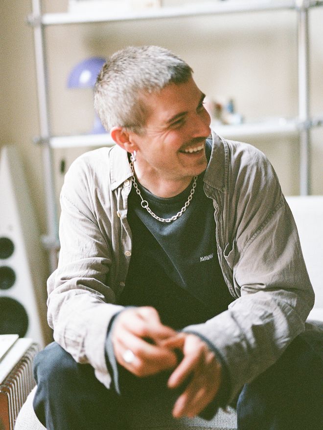 Designer Gustav Winsth smiling