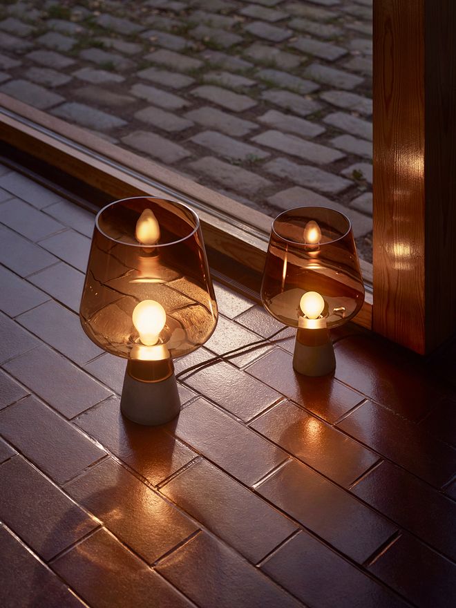 Iittala Leimu table lamp, copper