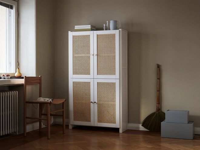 Lundia Classic cabinet w/ rattan doors