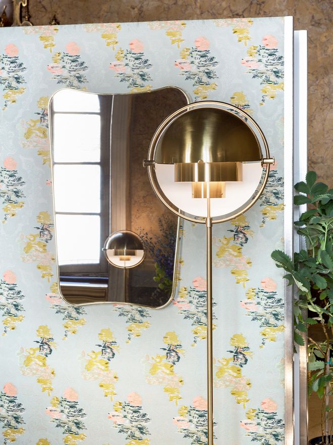 Gubi Multi-Lite floor lamp, brass