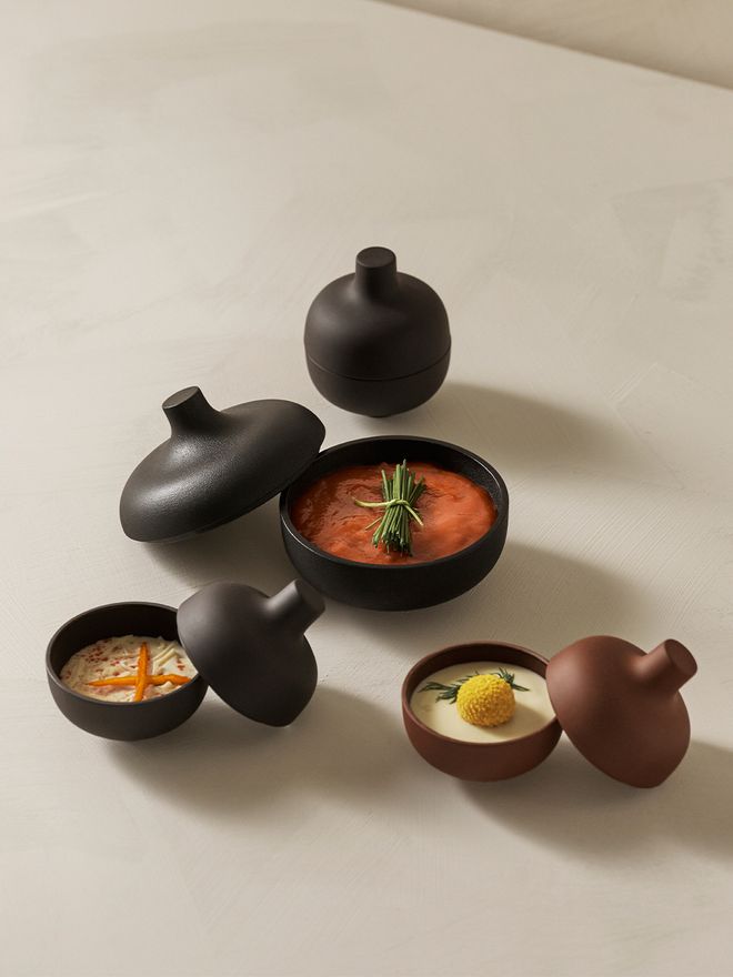 Design House Stockholm Sand Secrets bowl with lid