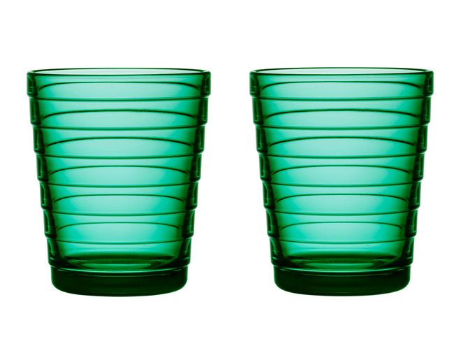 Iittala Aino Aalto tumbler 22 cl, 2 pcs, emerald