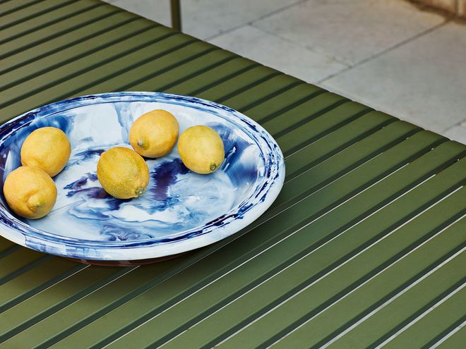 Hay Swirl bowl in blue