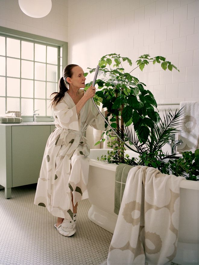 Marimekko Unikko bathrobe