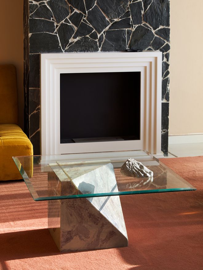 Marble coffee table
