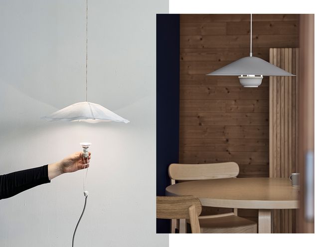 Artek Kori pendant with dune shade, white