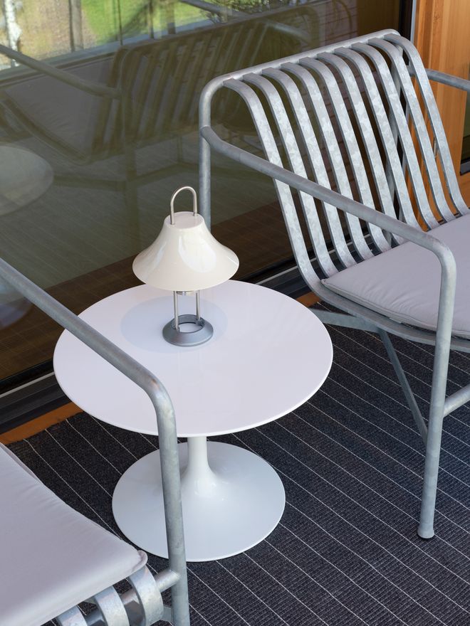 Woodnotes Line In-Out rug, melange grey - light sand