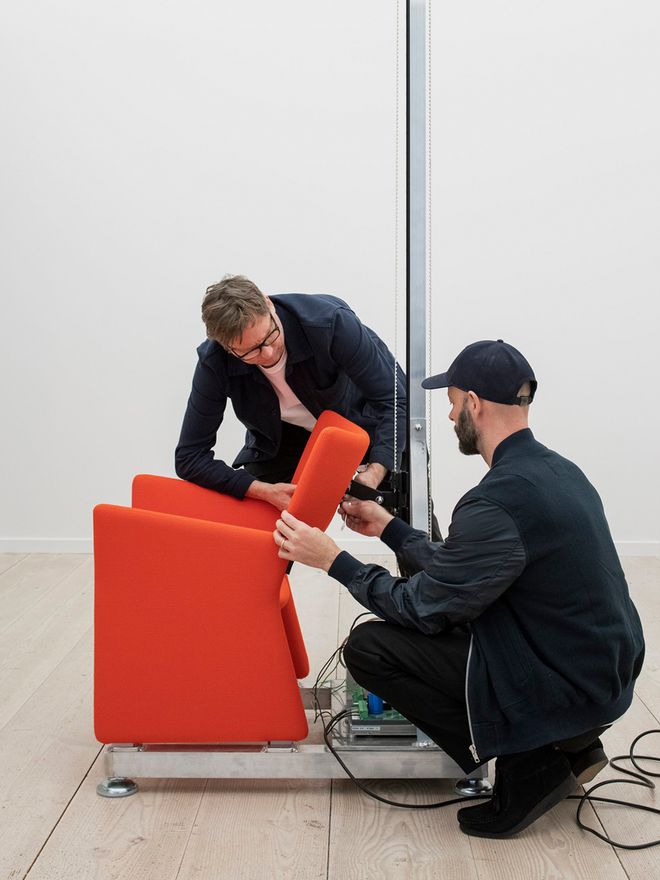 Chris Martin and Magnus Elebäck.