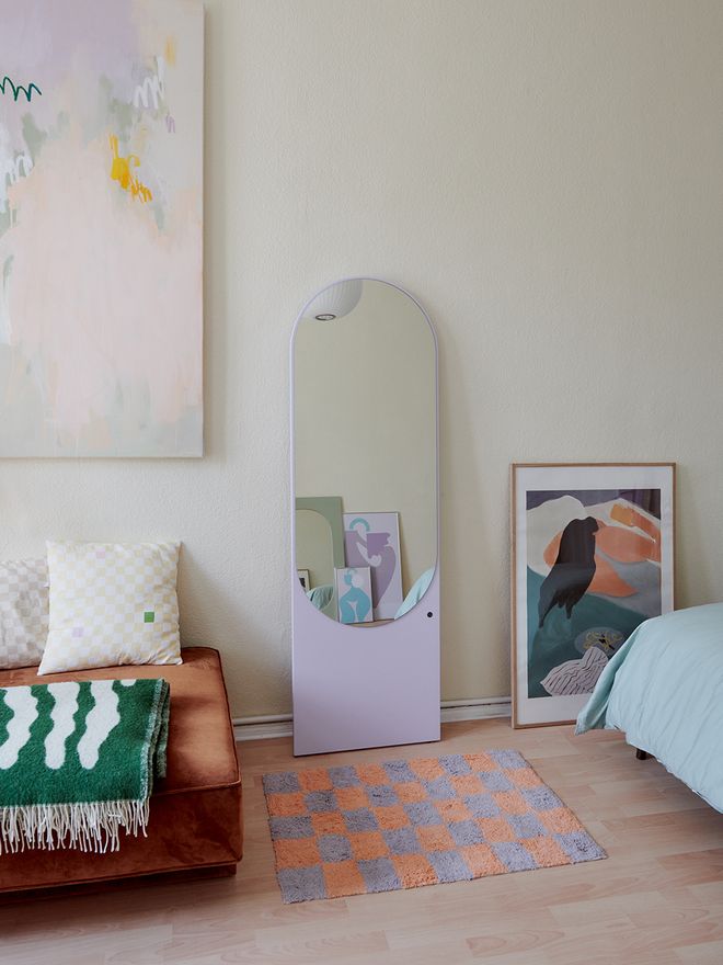 Bedroom with pastel colors