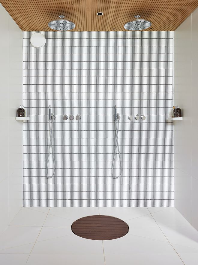 Vieser floor drain in the bathroom