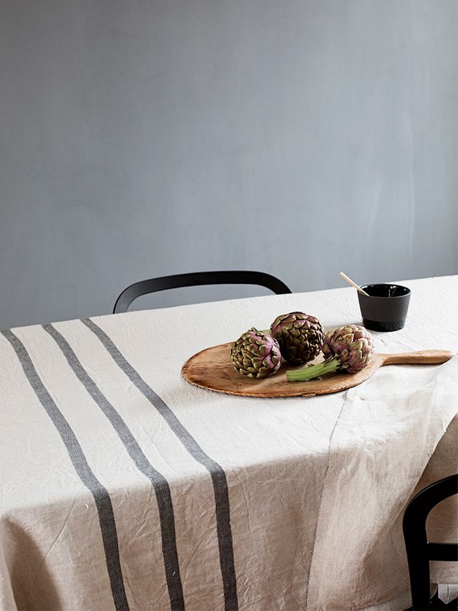 Lapuan Kankurit Usva tablecloth, 150 x 260 cm, linen - grey