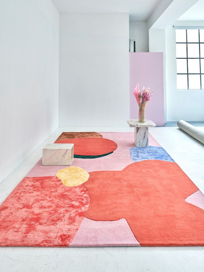 LAYERED Flower Field rug