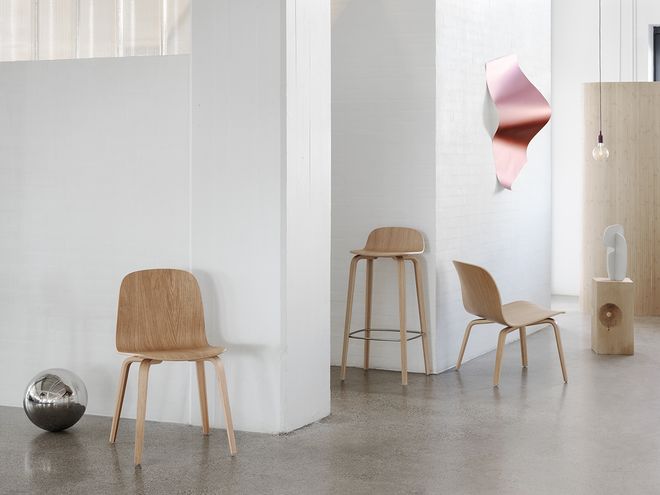 Muuto Visu lounge chair, natural oak