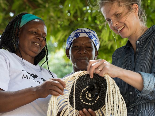 Mifuko’s baskets combine Finnish design and Kenyan craftsmanship