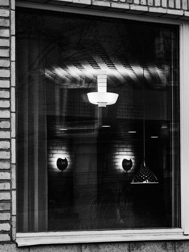 Paavo Tynell lamps at Helsinki School of Economics