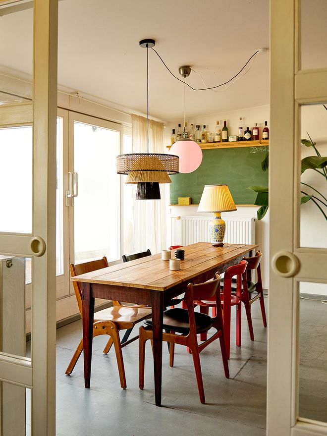 Vintage dining table and chairs