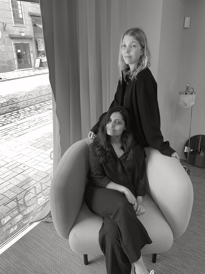Anna Pirkola and Lela Louhio