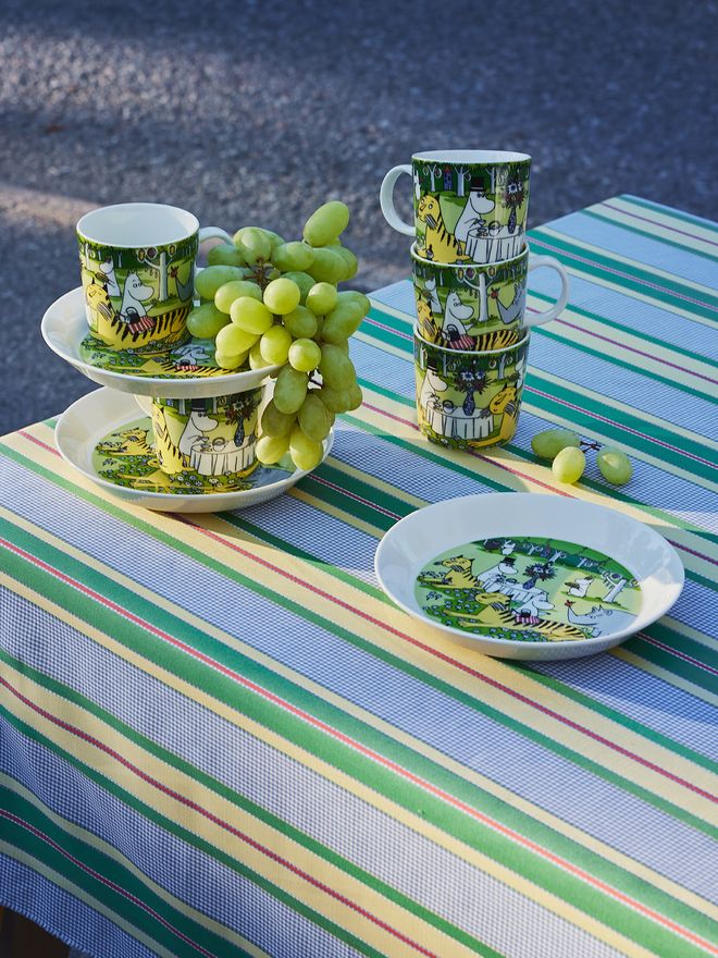 Moomin mug and plate summer 2023 Garden Party