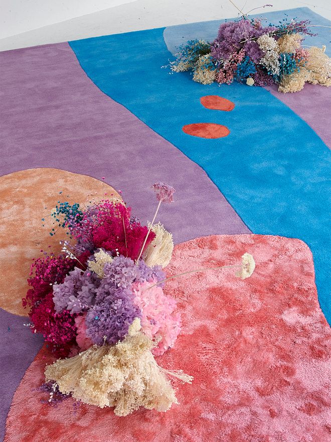 LAYERED Poppykalas The Secret Garden rug