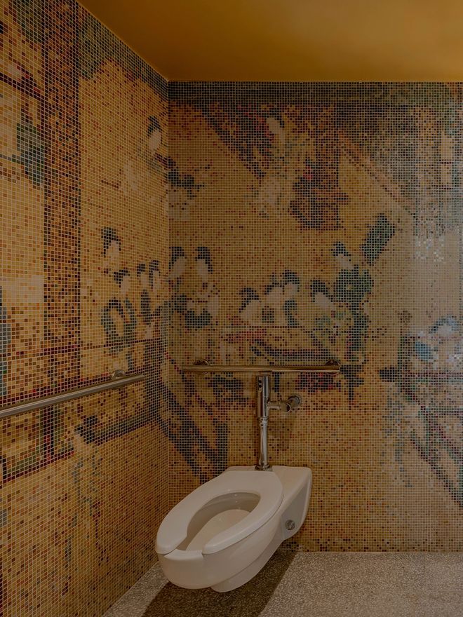 An image featuring the Nordic-inspired decor of restaurant Nin Hao in Brooklyn.
