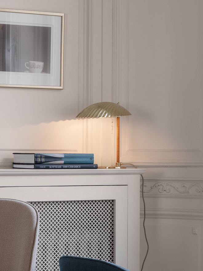 Gubi's Tynell 5321 table lamp in living room decor.