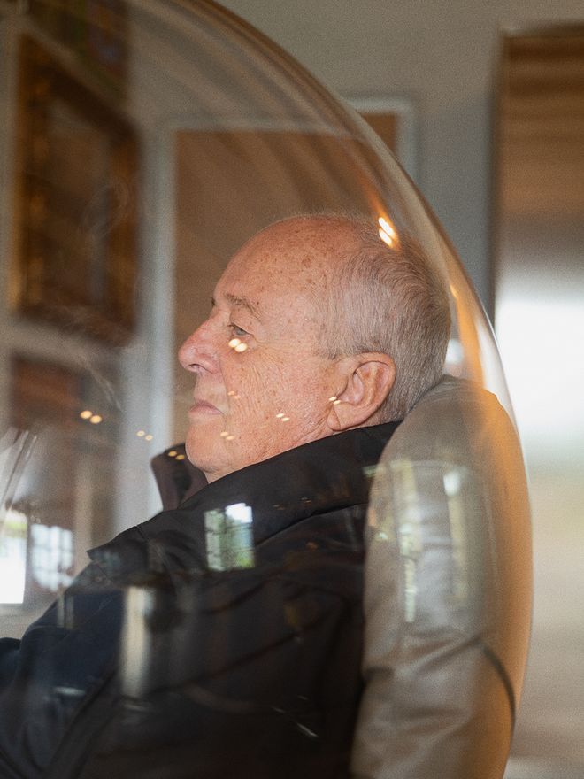 Alberto in a Bubble Chair