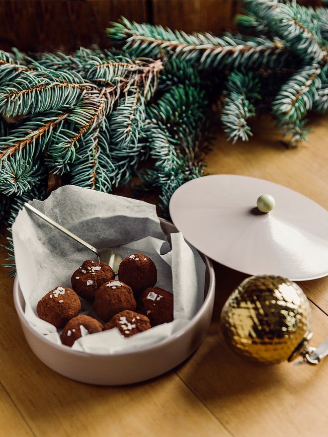 Sesame truffles in Tivoli's Marquee box