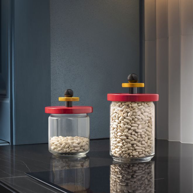 Alessi Sottsass jar 75 cl, red