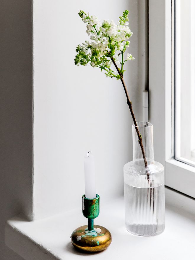 Iittala Nappula candleholder in brass