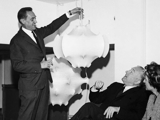 Pier Giacomo Castiglioni and the Taraxacum pendant.