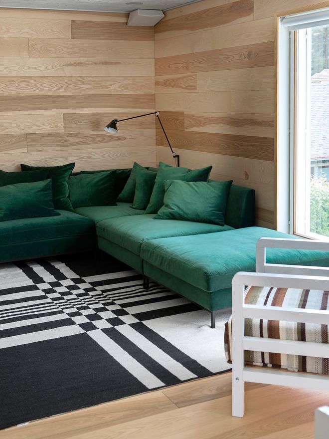 “Wooden surfaces make a stone building warm and cozy”