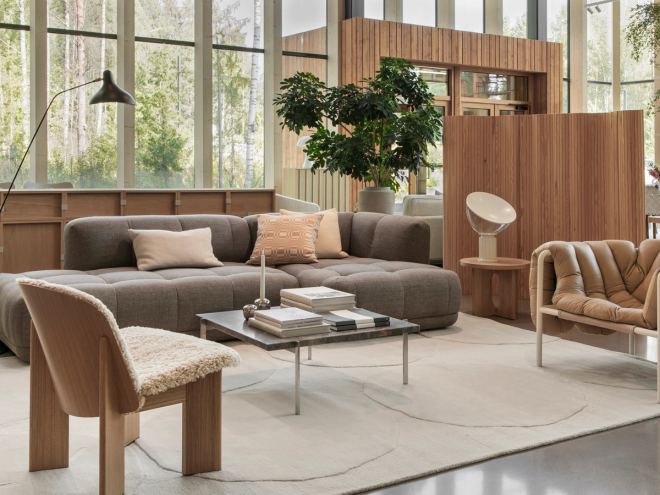 Finnish Design Shop’s showroom presents a fall exhibition inspired by the rich, earthy hues of autumn