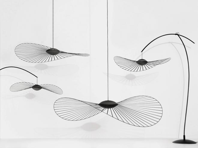 Petite Friture's black Vertigo luminaires.