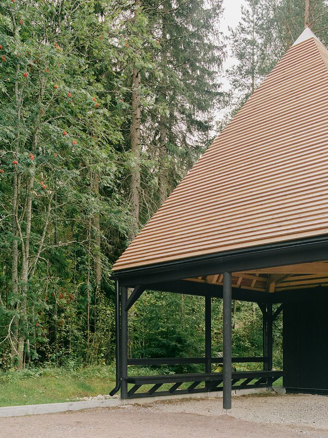 The Kuusijärvi smoke saunas in Vantaa, Finland