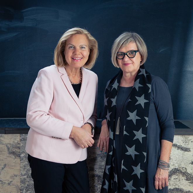 Showroom Finland's Tuula Hocksell and Leena Liedenpohja