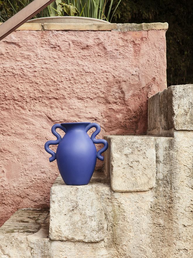 Ferm Living Verso vase in blue