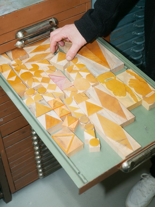 Wooden letterpress blocks 