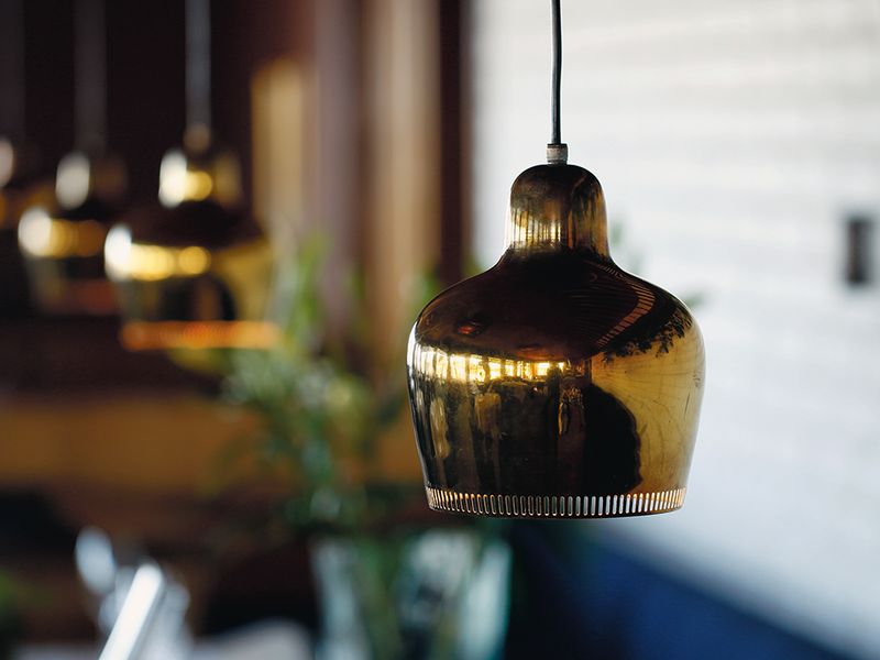 The Golden Bell Savoy pendant by Alvar Aalto shows the passing of time