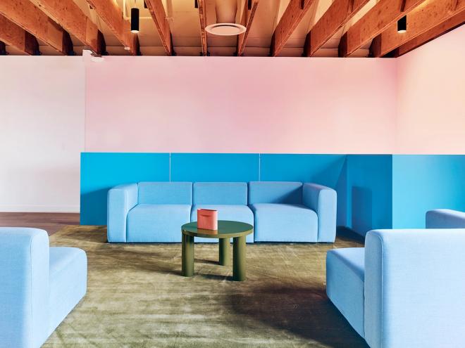 ferm LIVING Post coffee table in green