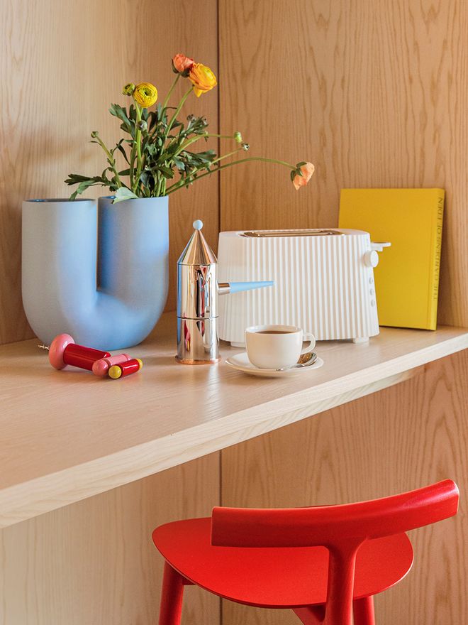 Alessi Plissé toaster in white