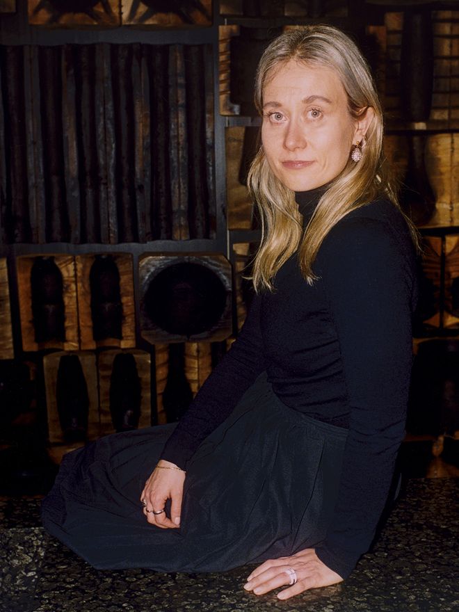 A portrait of Janni Vepsäläinen, creative director of Iittala