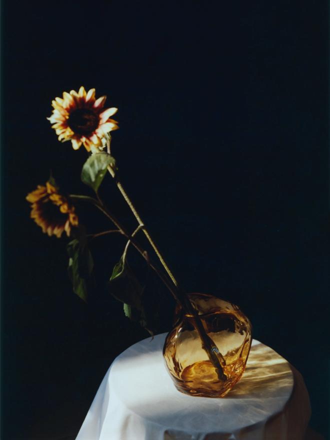 Blæhr vase filled with flowers