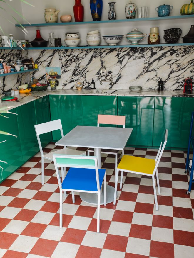 The colourful kitchen of Fien Muller and Hannes Van Severen