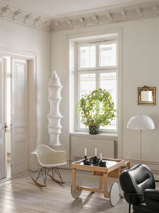 Vitra  Eames RAR rocking chair, pebble - chrome - maple